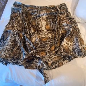 Zara Snakeskin Mini Skirt